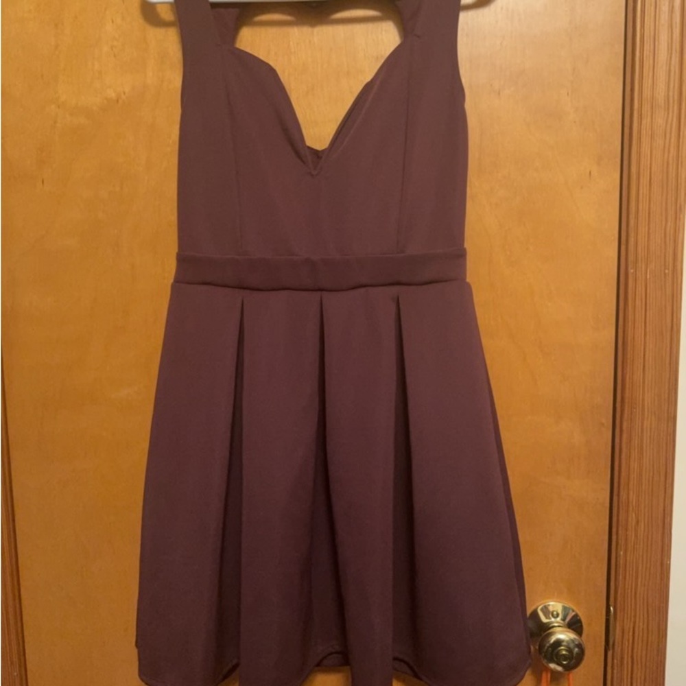 Charlotte Russe Deep Purple Midi Dress